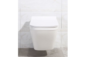 Унитаз подвесной BelBagno Dory BB522ACHR безободковый, с сиденьем микролифт BB2138SC - 3