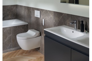 Крышка-сиденье Geberit AquaClean Tuma Classic альпийский белый, с функцией биде 146.074.11.1 - 2