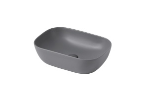 Раковина накладая ABBER Rechteck 46 серая матовая (AC2200MG)