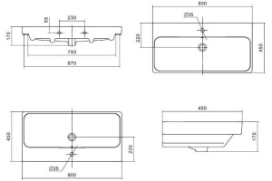Раковина мебельная Aquaton Сканди Адриана 90 белый - 3