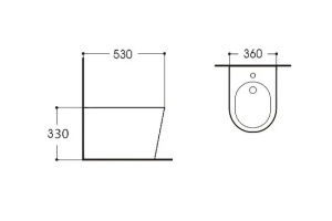 Биде подвесное Aquatek Вега 53 белый (AQ1057-00) - 2