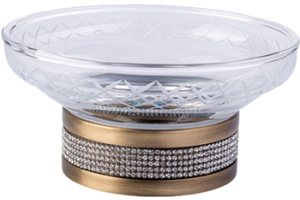 Мыльница Boheme Royal Cristal Bronze настольная