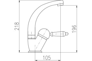 Смеситель Rav Slezak Labe L506.5/2 для раковины - 2