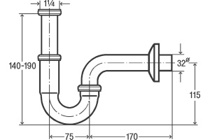 Сифон для раковины Viega 305611 - 3