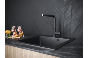 Смеситель Paulmark Honner для кухонной мойки, антрацит Ho212018-401TB - 2