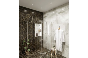 Душевой уголок Agger A01 080TCR/G 80х80, прозрачное стекло - 2