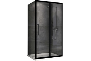 Душевой уголок Abber Schwarzer Diamant 170х80 черный (AG30170BH-S80B)