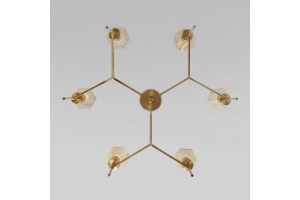 Люстра на штанге Eurosvet Prism 60143/6 латунь - 2