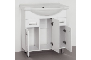 Мебель для ванной Style Line Ирис 75 белая - 3