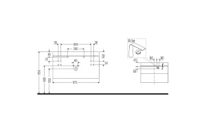 Duravit Happy D.2 Plus Тумба подвесная с умывальником 975х490х468 мм, с 1 отв под смесит, 2 ящика, выпуск и сифон в комплекте, цвет белый глянцевый - 2