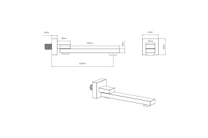 Излив для ванны Vincea черный - 2