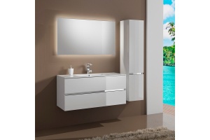 Тумба с раковиной Sanvit Кубэ-2 90 белый глянец - 2