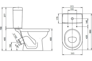 Унитаз-компакт Santeri Визит - 2