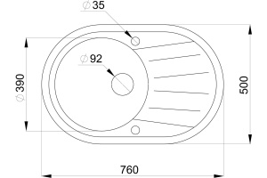Мойка кухонная Granula Standart ST-7601 классик - 2
