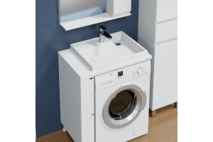 Раковина над стиральной машиной Санта Юпитер 75 R белый - 3