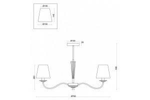 Потолочная люстра Freya Osborn FR2027PL-07N - 2