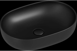 Раковина накладная Ceramica Nova Element 60х41.5 черный-матовый