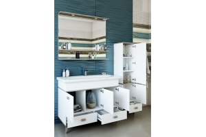 Тумба для комплекта Sanflor Бруно 105 белая, орегон - 3