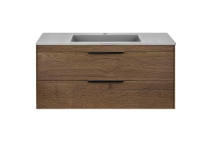 Тумба под раковину Vincea Chiara 100 темное дерево - 3