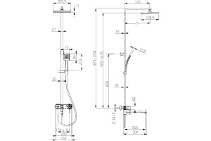 Душевая стойка Lemark Tropic LM7004CS хром - 2