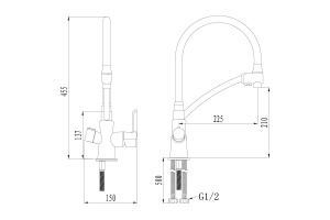 Смеситель для кухонной мойки Lemark Comfort (LM3070C) - 2