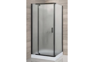 Душевой уголок Royal Bath HPV 90х90 с поддоном профиль черный стекло матовое