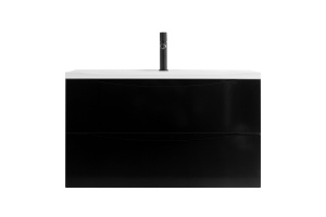 Комплект мебели BelBagno Marino 80 черный - 3