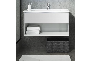 Комплект мебели Sanvit Контур 60 белый глянец - 2