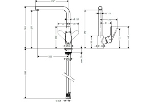 Смеситель Hansgrohe Focus 31817000 для кухонной мойки - 2
