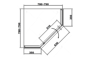 Душевой уголок Rgw Stivol 79x79 см (32328188-11) - 3