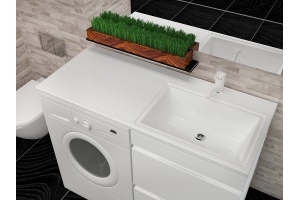 Раковина-столешница Style Line Estetus Даллас 110 белая правая - 2