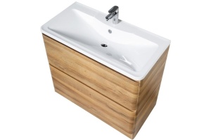 Тумба с раковиной BelBagno 90 светлое дерево - 2