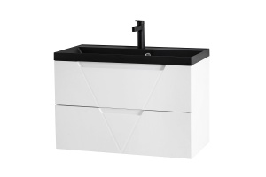 Тумба с раковиной BelBagno Vittoria 100 белый матовый - 3