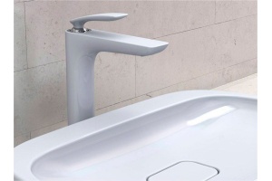 Смеситель для раковины Kludi Balance белый, хром (522989175) - 3