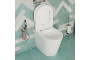 Унитаз приставной Iddis Calipso Rimless CALRDSEi26 с микролифтом, безободковый - 3