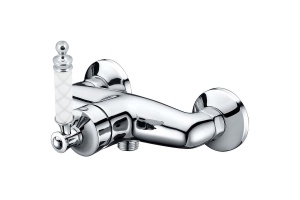 Смеситель для душа Boheme Vogue хром с белый