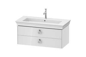DURAVIT (White Tulip) Тумба подвесная 984 x 458 мм, для # 236310, с двумя выдвижными ящиками, с ручками, цвет белый глянцевый