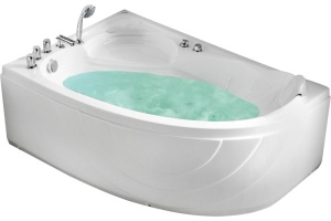 Акриловая ванна Gemy 150x100 с гидромассажем (G9009 B L) - 2
