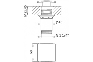 Смеситель Cezares Porta LC NOP для раковины - 3
