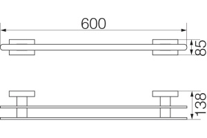 Полотенцедержатель Veragio Ramba VR.RMB-4922.CR хром - 2