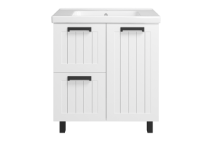 Тумба под раковину Misty Спарта 80 белая матовая