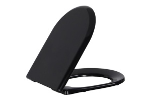 Сиденье для унитаза Creavit Duck KC0903.01.1400E Черное матовое с микролифтом