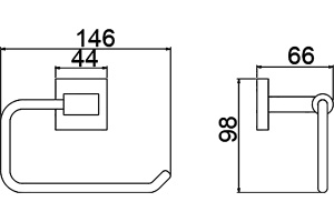 Держатель туалетной бумаги Timo Selene 12041/03 - 2
