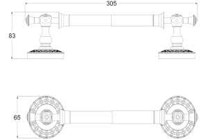 Держатель туалетной бумаги Zorg Antic AZR 07 BR - 2