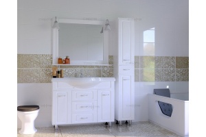 Тумба с раковиной СанТа Монарх 105 белая - 2