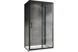 Душевой уголок Abber Schwarzer Diamant 160х70 черный (AG30160BH-S70B-S70B)