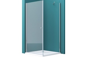 Душевой уголок BelBagno Etna 80х80 профиль хром стекло прозрачное