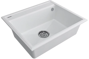 Мойка кухонная Paulmark Stepia 59 белый матовый - 2