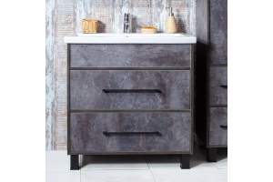 Тумба с раковиной Бриклаер Чили 80 цемент