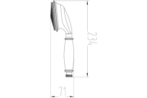 Душевая лейка Milacio MC.005.BBR - 3